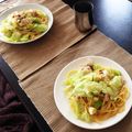 quawai's cooksnap of when they made 春キャベツとチキンのパスタ／塩麹が決め手.