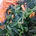 バースオブビーナス's cooksnap of when they made ほうれん草の胡麻和え。ごま油入り♪.
