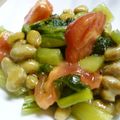maruru-nn's cooksnap of when they made ⭐野沢菜漬け・納豆・トマト⭐白だしで♪.