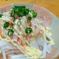 ちーまぐ's cooksnap of when they made 大根とカニカマの♡わさびマヨサラダ♡.
