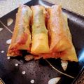 リンリン☆☆☆'s cooksnap of when they made 竹輪と大葉の春巻き.