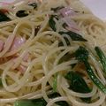 トニー・モンタナ's cooksnap of when they made アイヌネギ（行者にんにく）のパスタ.