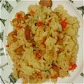 犬好き、ななんです。's cooksnap of when they made 超・超！簡単！炊飯器でエビピラフ♪.