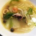 AnJelssayo's cooksnap of when they made 白菜使って♪シーフードスープ.