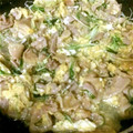 ちゃるす！'s cooksnap of when they made 簡単・豚バラ肉と水菜の卵とじ.