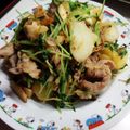 クックJZIP54☆'s cooksnap of when they made ☆じゃがいもと豆苗と豚肉のコンソメ炒め☆.