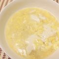 mikapika's cooksnap of when they made ◇簡単◇ごま油風お豆腐の卵とじスープ.