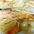 kyhrかあちゃん's cooksnap of when they made フライパンひとつで♬鮭のチャンチャン焼き.
