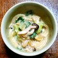 とりてんちゃん's cooksnap of when they made チンゲン菜ときのこの豆乳クリーム煮.