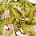 ふゆまつ's cooksnap of when they made ゴーヤとベーコンのさっぱり☆甘酢炒め.