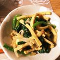mugi918's cooksnap of when they made ■糖質制限ほうれん草もやし卵簡単ごまあえ.