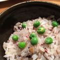 桃の香's cooksnap of when they made 冷凍グリンピースで雑穀豆ご飯.