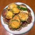 JuRim's cooksnap of when they made 夏です♪ゴーヤの肉詰めです♪.