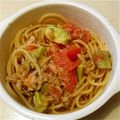 ﾙﾝﾁｬ's cooksnap of when they made 母の味☆トマト＆バジルの冷製パスタ.