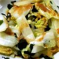 maco33's cooksnap of when they made 白菜とわかめのホットサラダ.
