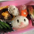 miki@'s cooksnap of when they made ウサハナのお弁当（キャラ弁）.