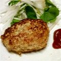★ちるちる★'s cooksnap of when they made 材料4つ★黄金比ふわふわ豆腐ハンバーグ.