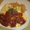 おりたまさん's cooksnap of when they made 簡単 デミグラスソース オムライス.