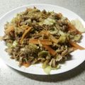i_waka's cooksnap of when they made 豚肉とキャベツの甘辛ミソ炒め☆.