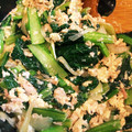 youmori's cooksnap of when they made ツナと小松菜の玉子炒め.
