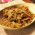 オレ（ひげ）'s cooksnap of when they made ちょっと甘めのれんこんのきんぴら.