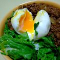 ぶんさく's cooksnap of when they made ロコモコ風？そぼろどんぶり.