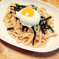 kina1's cooksnap of when they made コクうま♪ バター麺つゆ焼きうどん☆.