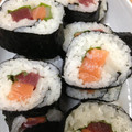 itabikazu's cooksnap of when they made ＊　海鮮太巻き寿司　＊.
