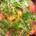 海老ふりゃ〜's cooksnap of when they made ウェイパーで✩豆苗とトマトのスープ.