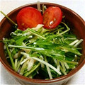 ぉじーちゃん's cooksnap of when they made 水菜とホタテ缶で…わさびマヨネーズ和え.