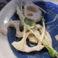 ハチドリ★'s cooksnap of when they made 鍋のお湯も湯沸し機能で簡単！蓮根梅サラダ.