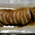 ぱぱトトロ's cooksnap of when they made 湯煎で柔らか～！鶏胸チャーシュー⭐.