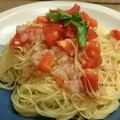 ちえgoronyan's cooksnap of when they made 甘えびとトマトの冷製パスタ.