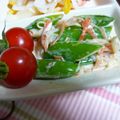 ＴＯＭＯＷＡＴ's cooksnap of when they made 電子レンジで☆スナップエンドウのサラダ♪.