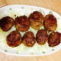 サカコ＆しーくん's cooksnap of when they made ★混ぜて焼くだけ★簡単つくね.
