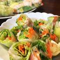 oboeoboeob's cooksnap of when they made 海老と豚肉の生春巻き♬*゜.