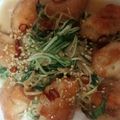 snowna's cooksnap of when they made 鶏胸肉と水菜の味噌マヨ焼き.