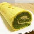 chikeldon's cooksnap of when they made ☆☆究極の　抹茶ロールケーキ☆☆.
