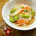 メルティローズ's cooksnap of when they made 枝豆と玉ねぎ・人参のじゃこ煮♪.