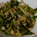 ka17p's cooksnap of when they made だいこん葉と油揚げの炒め煮.