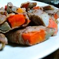 かめかめｾﾌﾞﾝ！'s cooksnap of when they made 牛肉のごぼう巻き.
