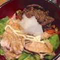 hakobetet's cooksnap of when they made 茹で鶏のスタミナ丼.