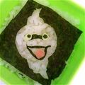 airi777's cooksnap of when they made キャラ弁☆妖怪ウォッチ★ウィスパーのり弁.