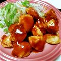 akilondon's cooksnap of when they made 超簡単♪鶏むね肉のBBQソース炒め的な物.