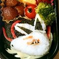 yu☆kaho's cooksnap of when they made 妖怪ウォッチ♪キャラ弁♪簡単！キュウビ★.