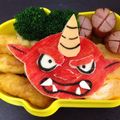 ナオッシー's cooksnap of when they made 妖怪ウォッチ☆赤鬼☆キャラ弁.