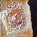 こたつねこくん's cooksnap of when they made メイプルきなこのチーズとーすと。。☆.