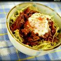 ＊ゆうこぽよよ＊'s cooksnap of when they made 【超簡単】 ピリ辛温玉カルビ丼.
