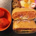 まいまい814's cooksnap of when they made 『おむぎらす』オムライスおにぎらず！.