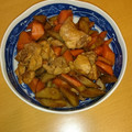 yu_pad's cooksnap of when they made 煮込むだけ♪ごぼうと人参と鶏肉の煮物♡.